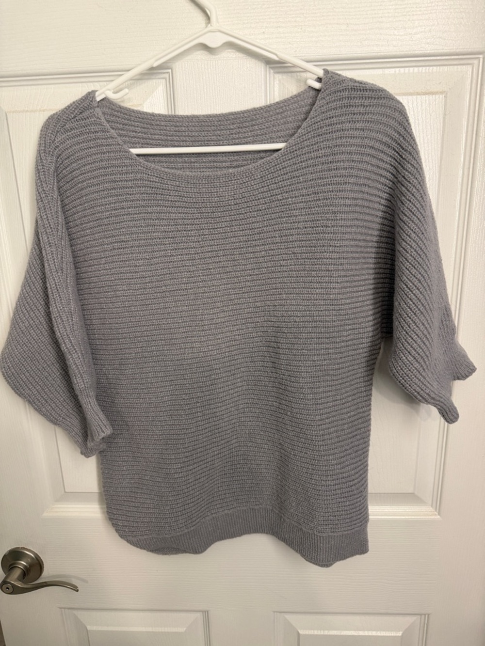 Classic Gray Knit Women's Sweater